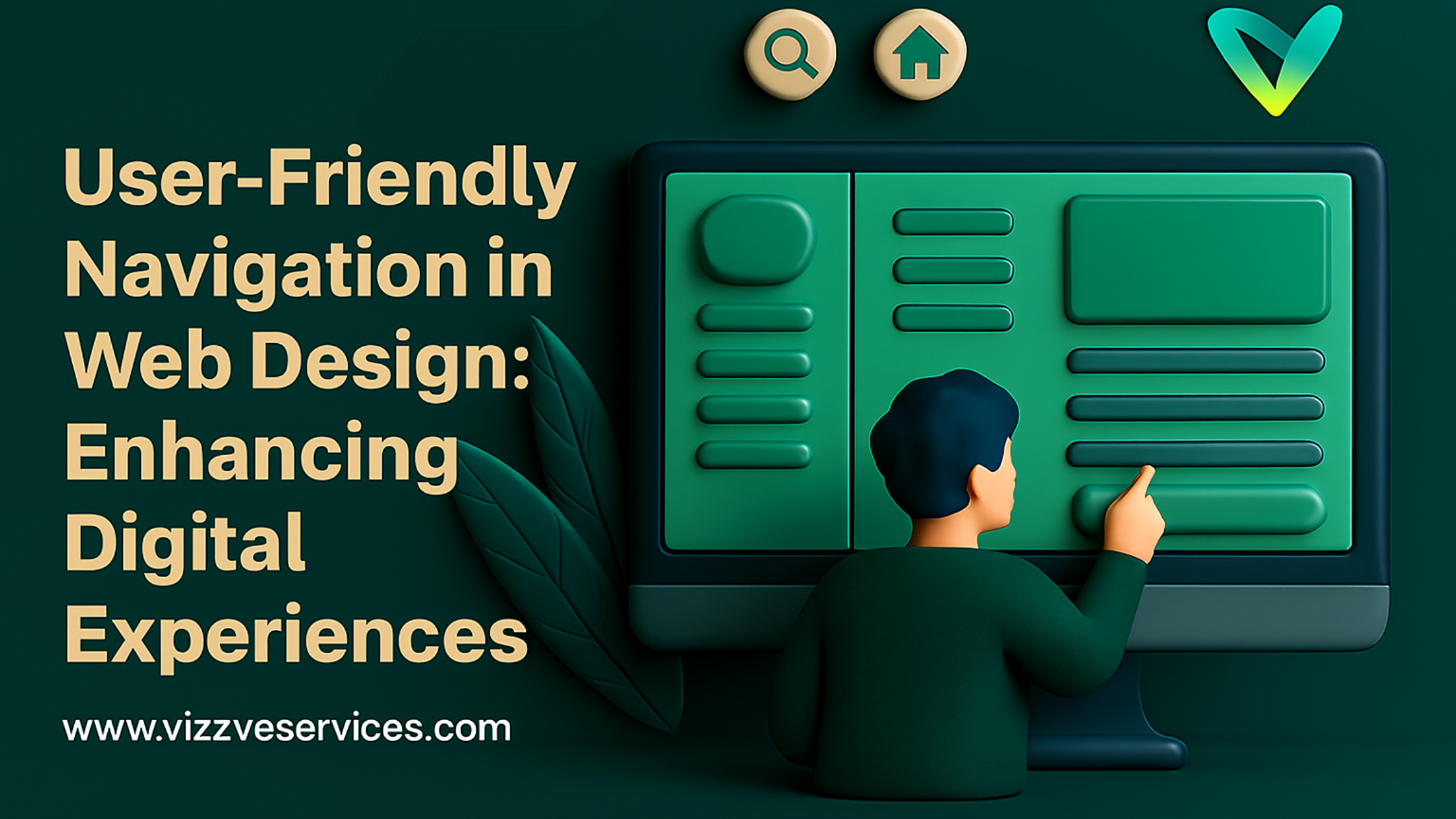 Illustration of intuitive website navigation enhancing user experience